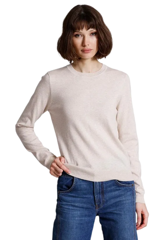 Supima Cotton Cashmere Long Sleeve Crew