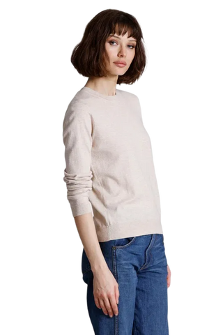 Supima Cotton Cashmere Long Sleeve Crew