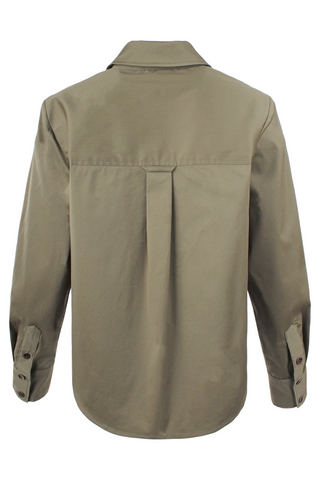 Joni Popover Shirt Solid Silky Poplin