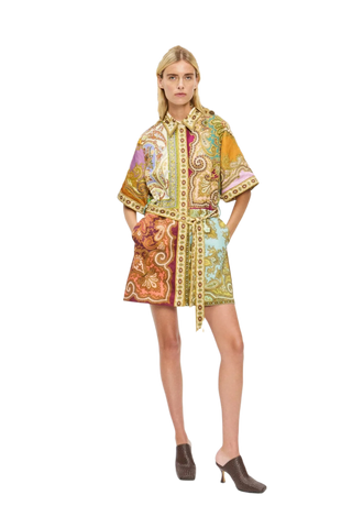 Clemenza Spliced Mini Dress