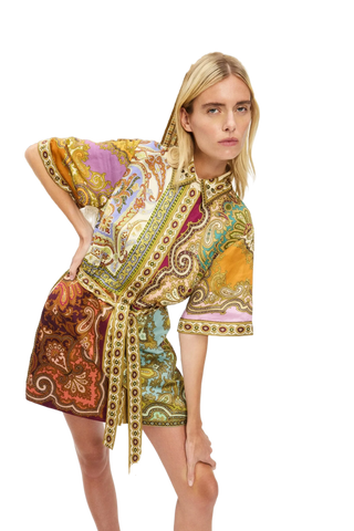 Clemenza Spliced Mini Dress