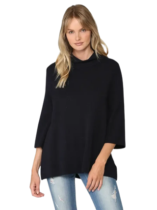 Mock Neck Pull Over Sweater/Bell Sleeve