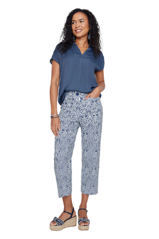 Airflow Cap Sleeve Blouse -  Mandarin Collar Split V-Neck