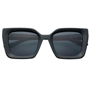 Coco Acetate Womens Square Sunglasses-Black