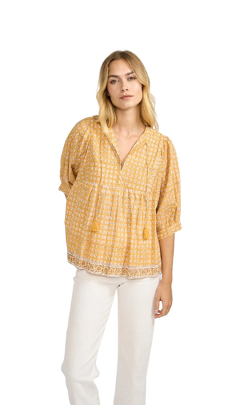 Steph Top- Marigold Thistle