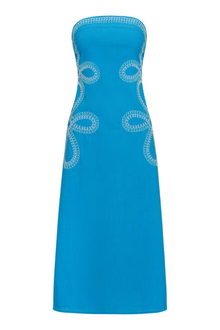 Wess Midi Blue Swirl