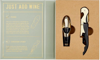 Wine Serving Set Book Box - Just Add Wine