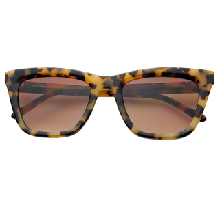 Lucy Acetate Womens Cat Eye Sunglasses - Milky Tortoise