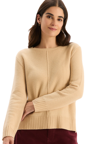 Asha Cash Center Stitch-Sweater
