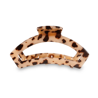 Open Blonde Tortoise Medium Hair Clip