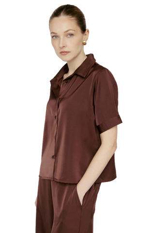 Butter Satin Tee Blouse