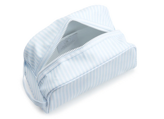Stowaway Toiletry Bag - Pimlico Stripe Blue