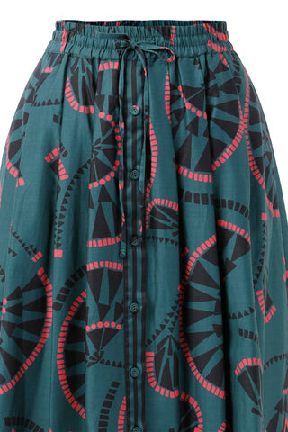 Bernie Print Mix Skirt