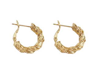 Retro Twisted Hoop Earrings