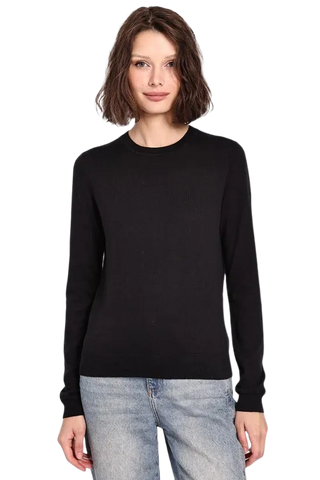 Supima Cotton Cashmere Long Sleeve Crew