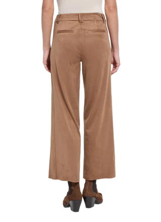 Vionette Vegan Suede Wide Leg Trouser