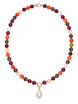 LEO & LUCA Sienna Heart Beaded Necklace Monkee's of Willamsburg