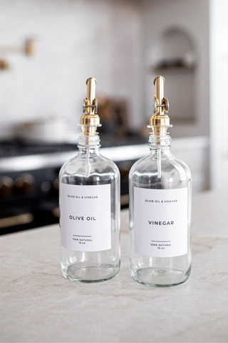 Olive Oil Clear Glass