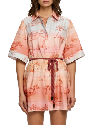 Sunset Shirt Mini Dress