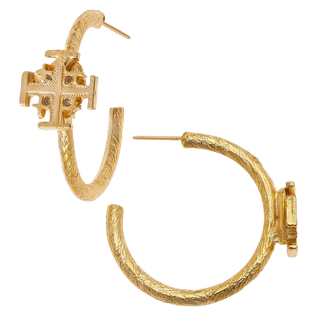 Jerusalem Cross Hoops