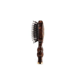 Tortoiseshell hairbrush on a white background