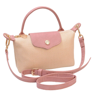 Straw crossbody bag