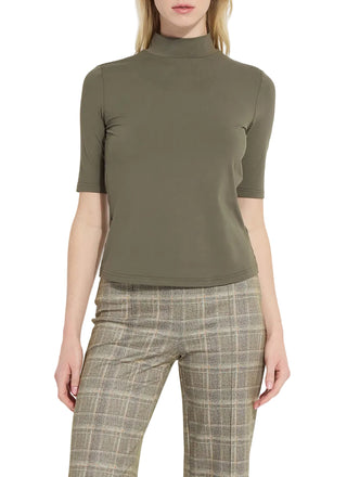 Clara Mockneck Elbow Sleeve Top
