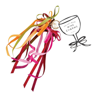 Velvet Bow Wine Charms - Moroccan - Set of 6