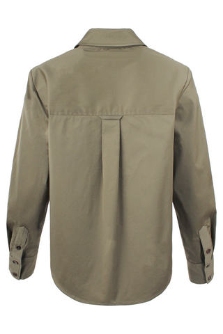 Joni Popover Shirt Solid Silky Poplin