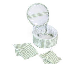 Jewel Round Case-Pimlico Stripe Sage