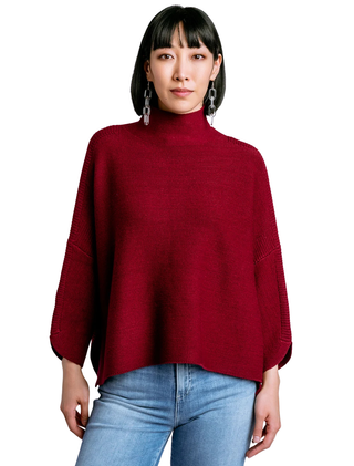 KERISMA Boho Sweater-Plumberry Monkee's of Willamsburg