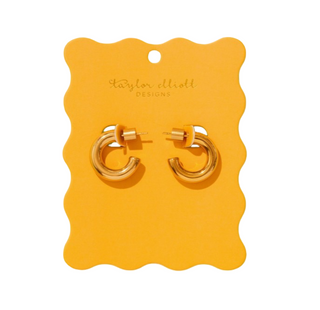 Hoop Earrings - Small - Gold-Plated - Terry