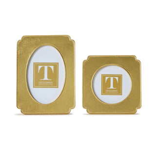 Gold Leaf Photo Frames, Set of 2