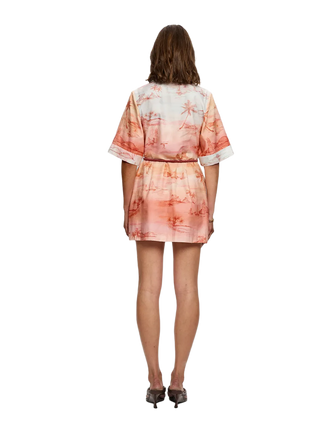 Sunset Shirt Mini Dress