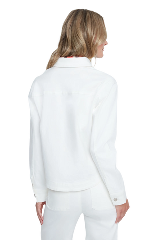 Long Sleeve Luxe Denim Boxy Jacket