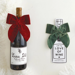 Wine Bottle Bow - Forest