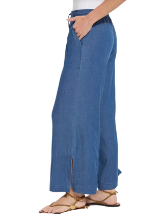 Lilia Drawstring Ankle Wide Leg Pant