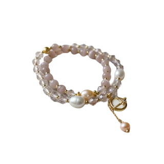 CAMILLA DOVEY Cat'S Eye Crystal Pearl Bracelet Monkee's of Willamsburg