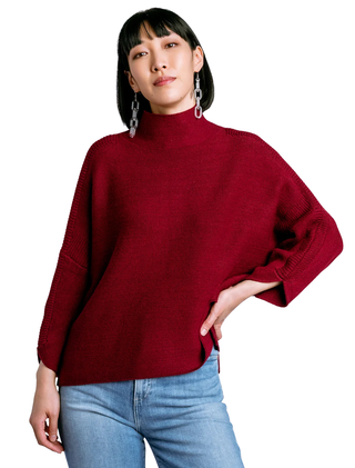 KERISMA Boho Sweater-Plumberry Monkee's of Willamsburg