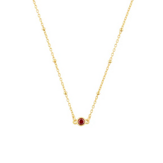 FYB Birthstone Necklace - Gold/January