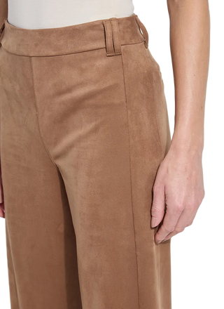 Vionette Vegan Suede Wide Leg Trouser