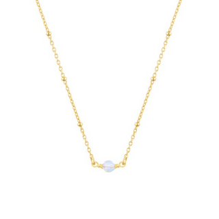 FYB Birthstone Necklace - Gold/October