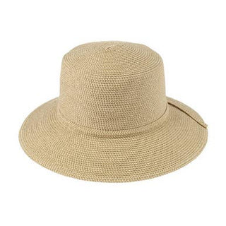 JEANNE SIMMONS ACCESSORIES Soft Paper Braid Bucket Hat - Tan Tweed Monkee's of Willamsburg