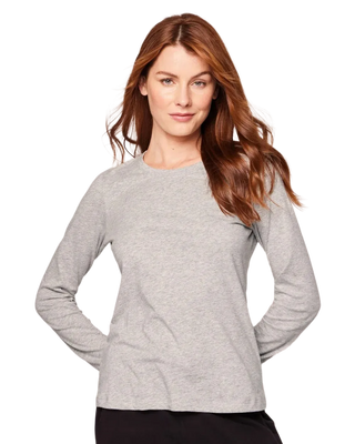 Light Gray Long Sleeve Top