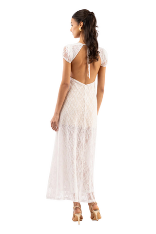 Meg Sheer White Dress