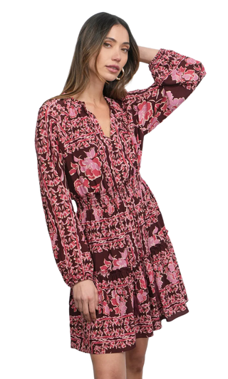 Ringo Long Sleeve Smocked Mini Dress