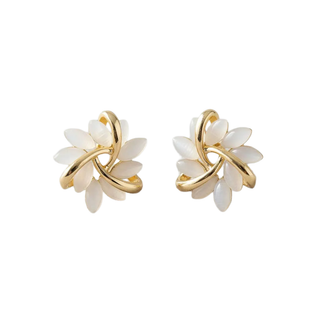 CAMILLA DOVEY Cat'S Eye Flower Stud Earrings Monkee's of Willamsburg