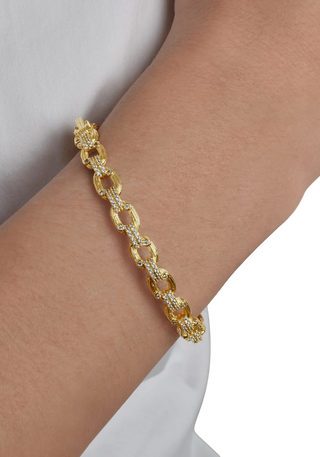 Enchanted Forest Chain Hinged Bangle