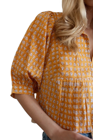 Steph Top- Marigold Thistle