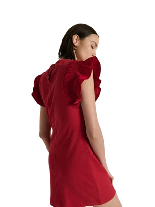 Ellis Ruffle Sleeve Dress